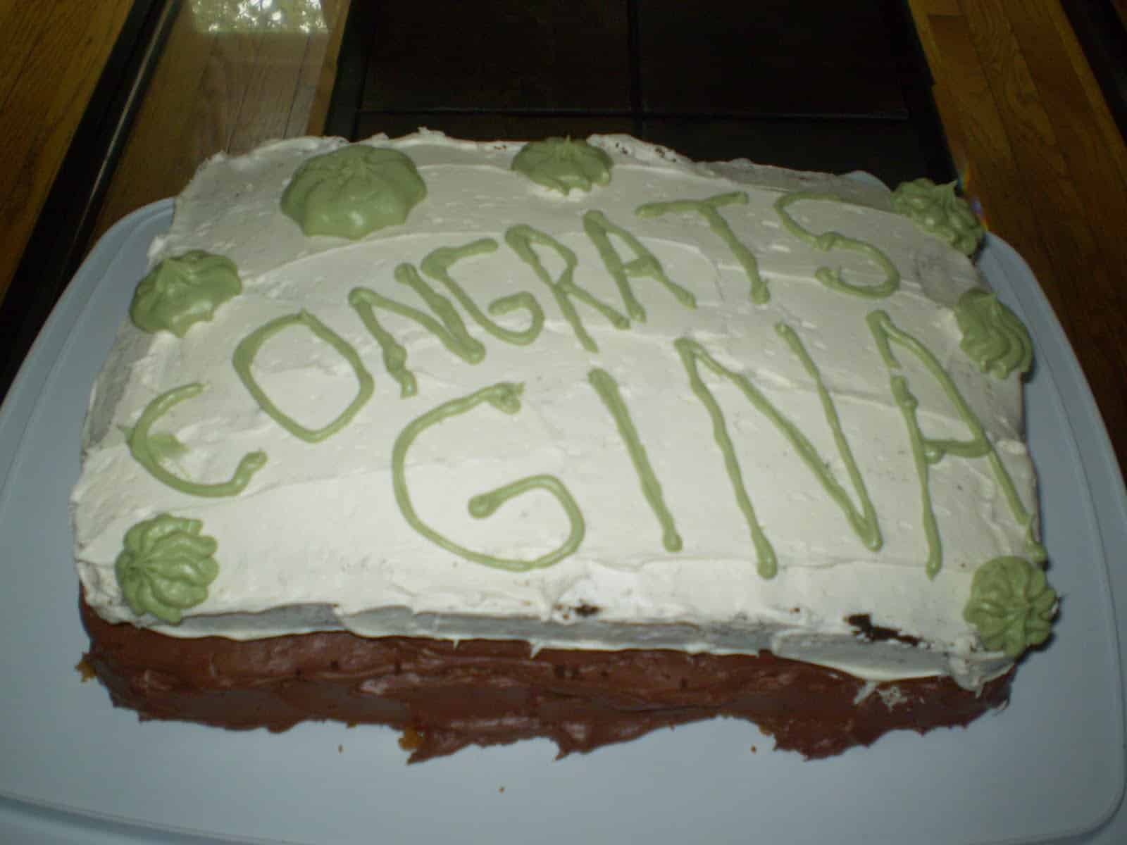 Gina’s Graduation Cake